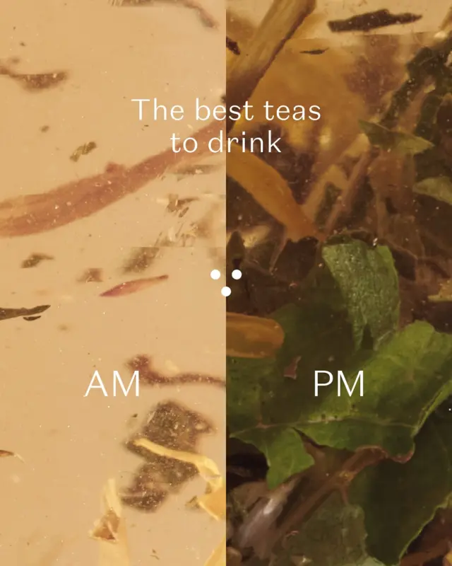 Your herbal tea guide!Find out which teas are best for a certain time of the day! Save this for your future tea times🌼#plukttea #NordicTea