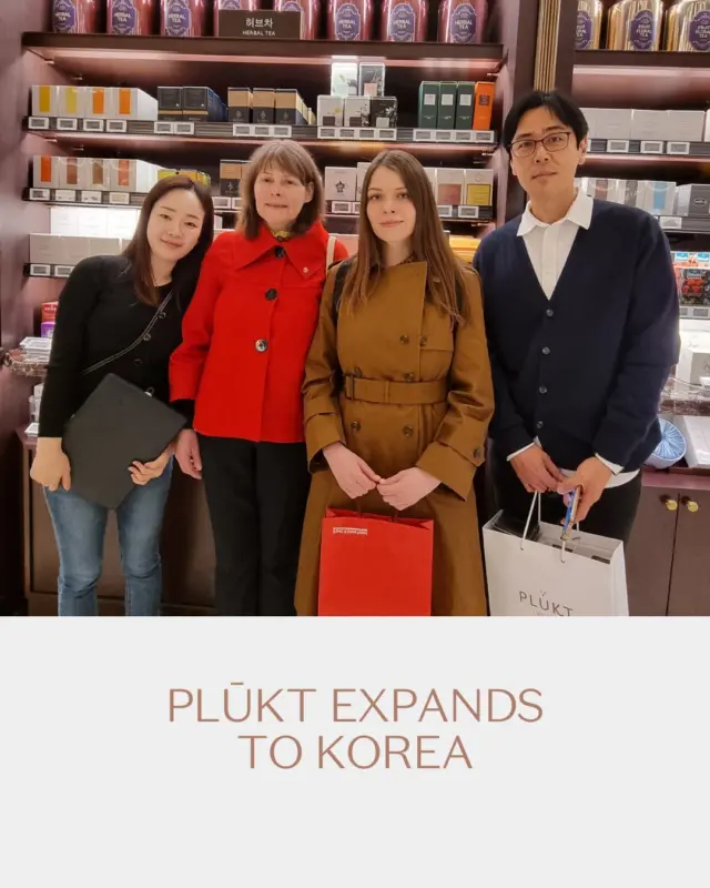 Exciting news! Latvia-made PLŪKT Nordic Herbal teas are now on the shelves of the prestigious SHINSEGAE Department Store in Seoul 🇰🇷✨BLOSSOM, WHITE NIGHT & WILD RASPBERRY TEA, CHAMOMILE are gaining recognition in one of our key export markets.“Our journey to Korea began two years ago at a food expo in Seoul. Seeing PLŪKT among the world’s leading tea brands was a moment of true pride — Latvia’s name is being heard globally,” shares co-founder Māra Lieplapa.Available at @shinsegaedutyfree and @forestoutings_ilsan cafés across South Korea 🌿🍵#PLUKT #NorthernHerbs #LatvianDesign #OrganicTea #MadeInLatvia #Seoul #Shinsegae