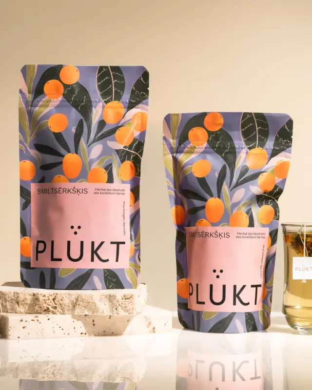 PLŪKT herbal tea SEA BUCKTHORN is here — bold in color, fresh in flavour and full of Nordic summer character. A combination of sea buckthorn berries and Nordic wild nettles.Expect a vivid 🧡 amber-orange cup with juicy tart berry notes, soft herbal depth and a refreshing finish that keeps you coming back sip after sip.A tea that looks as beautiful as it tastes.Hand-picked. Organic. Naturally caffeine-free.🌿#plukttea #NordicSummer